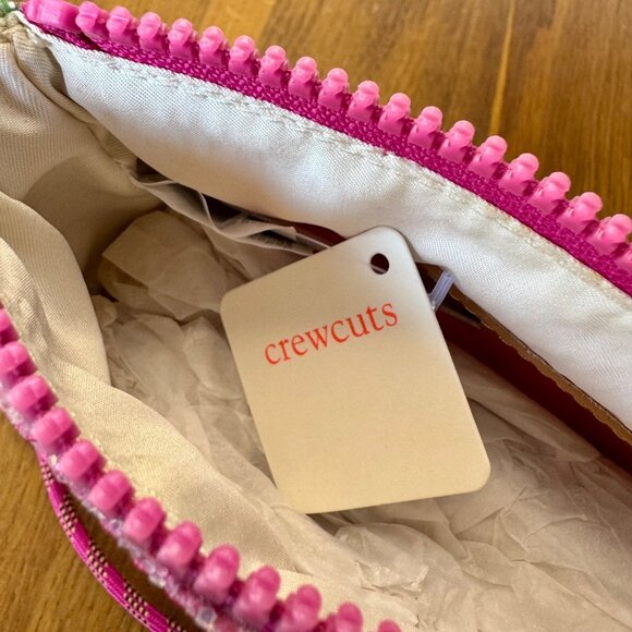 CREWCUTS Glitter Watermelon Crossbody Bag Girls Pink & Green Fruit Sparkle Purse - Picture 7 of 9